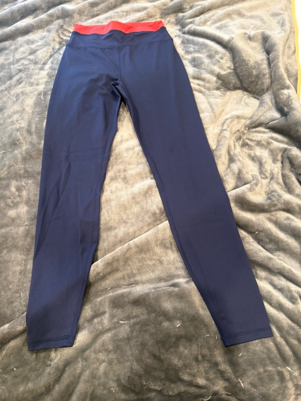 PacSun Navy Leggings with Coral Waistband